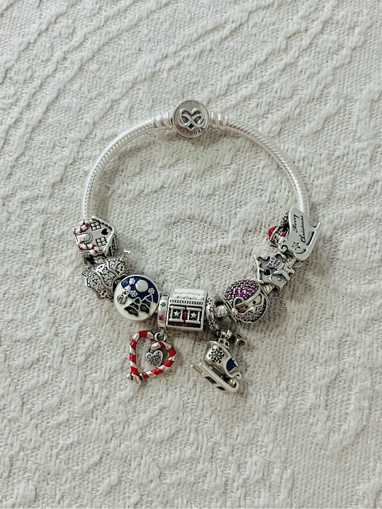 Pandora Jewelry - Pandora Bracelet with Retired Christmas Charms